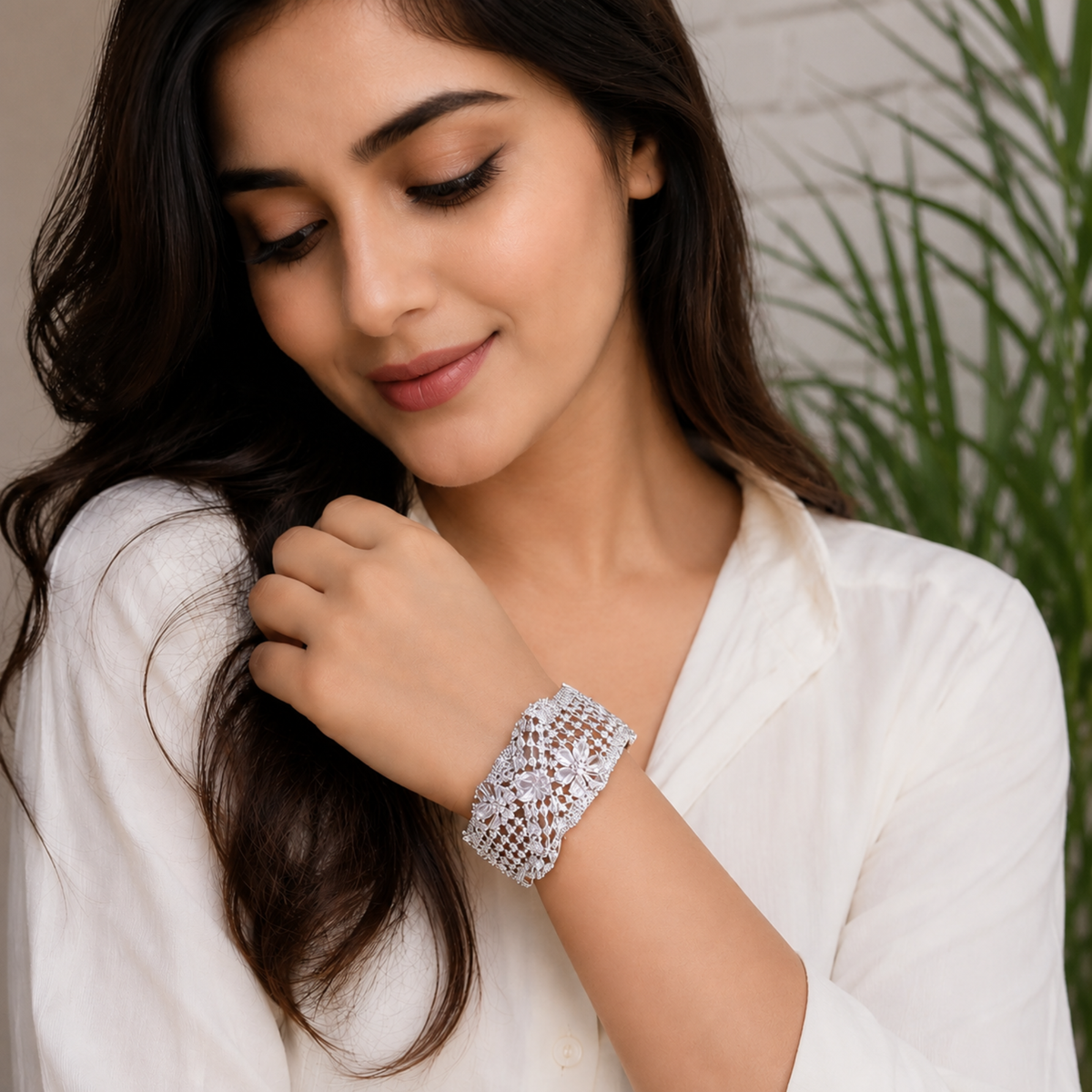 Luxe Petal Cuff Bracelet