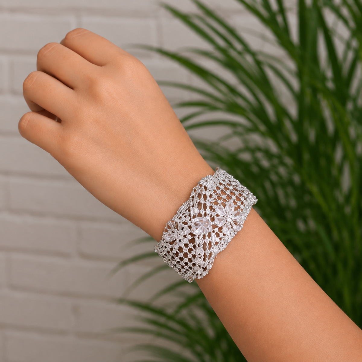 Luxe Petal Cuff Bracelet
