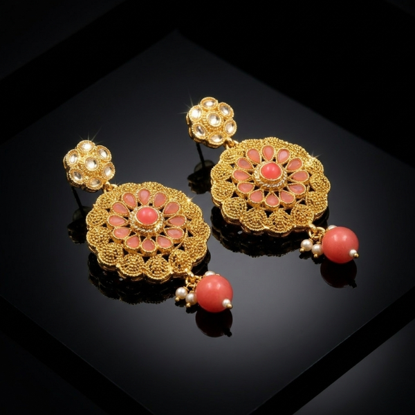 Aahana Floral Kundan Choker Set with Maang Tikka
