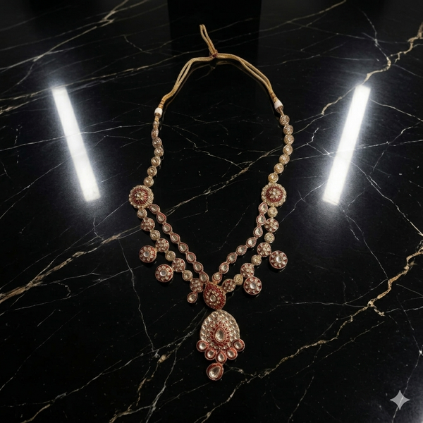 Zeenat Ruby Bridal Choker Set