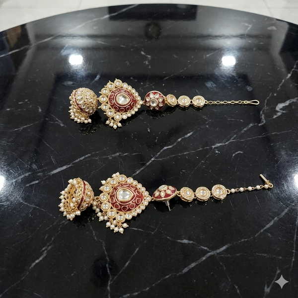 Zeenat Ruby Bridal Choker Set