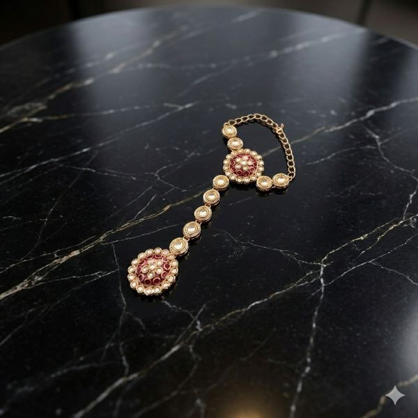 Zeenat Ruby Bridal Choker Set