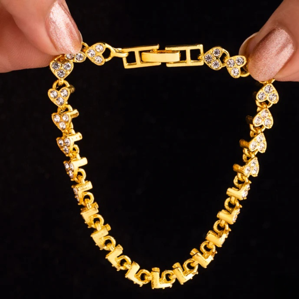 Eternal Hearts Sparkling Tennis Bracelet