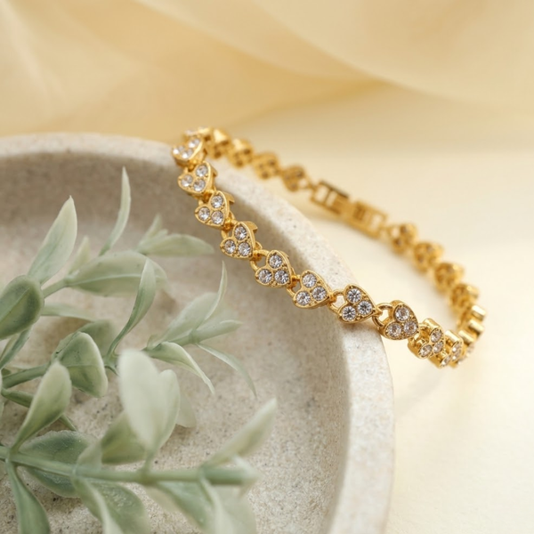 Eternal Hearts Sparkling Tennis Bracelet
