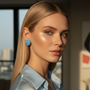 Ocean Prism Tri-Glass Stud Earrings