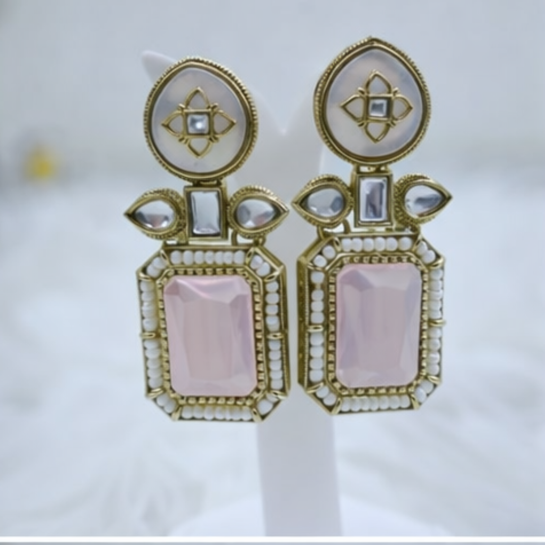 Regal Interchangeable Stone Drop Earring Set (Pack of 5)