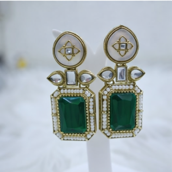 Regal Interchangeable Stone Drop Earring Set (Pack of 5)