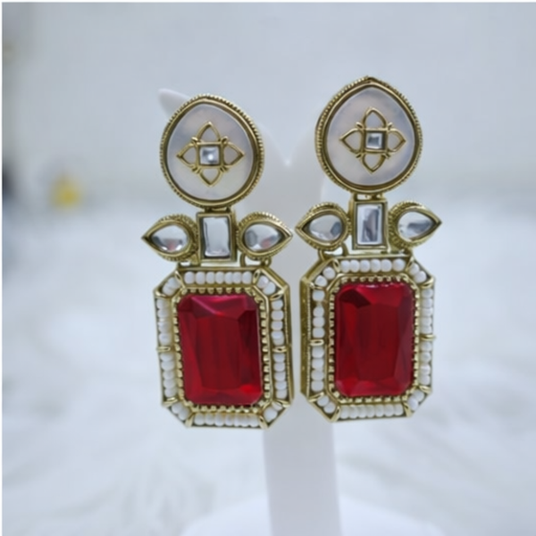 Regal Interchangeable Stone Drop Earring Set (Pack of 5)