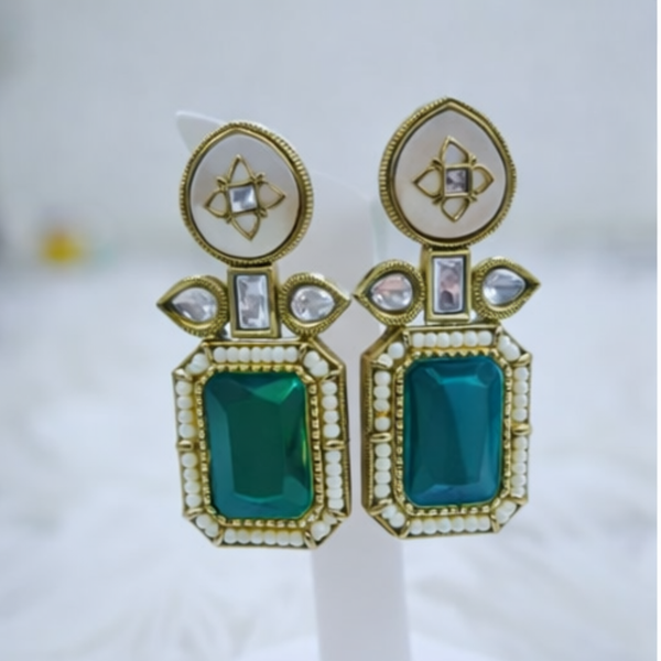 Vintage Interchangeable Stone Drop Earring Set (Pack of 5)