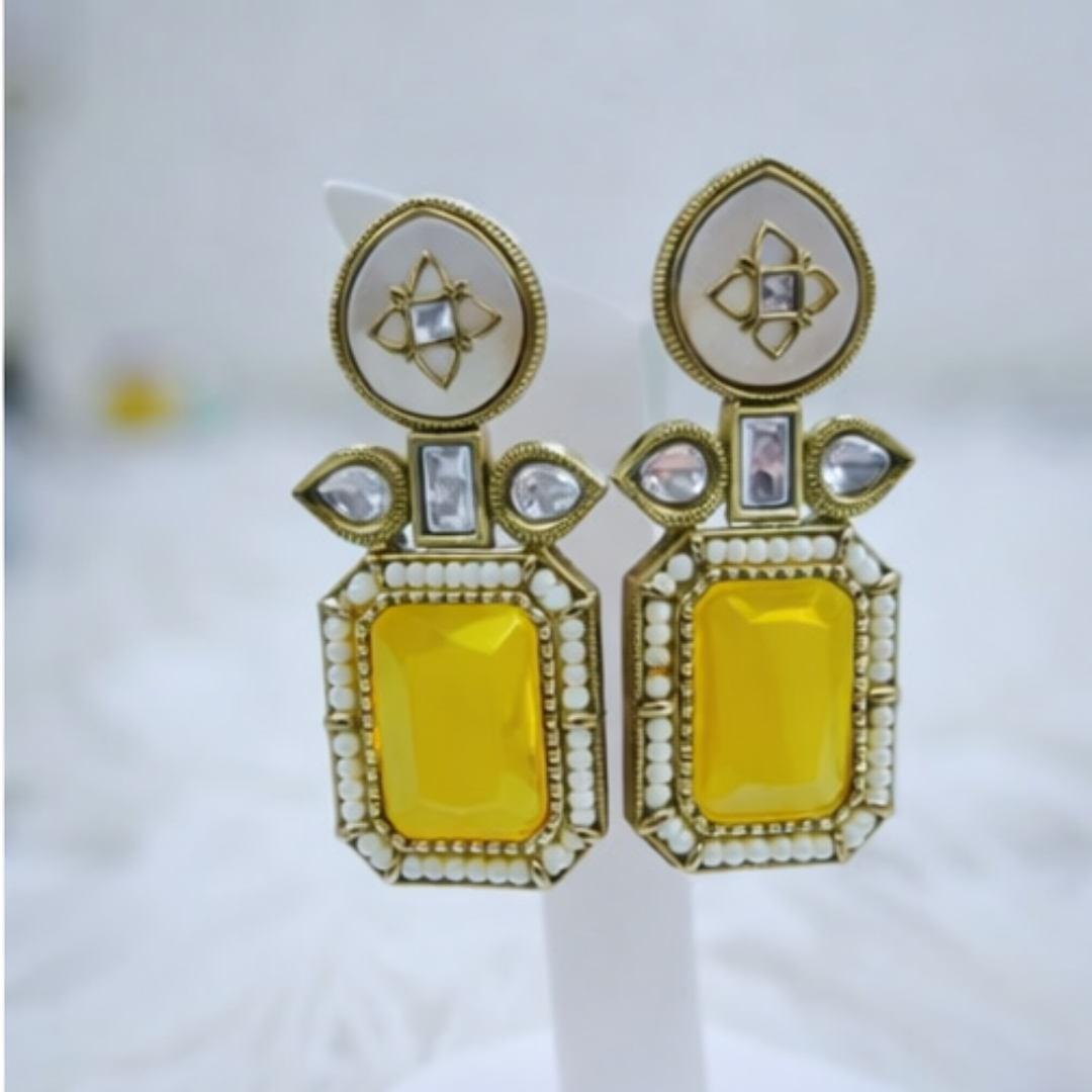 Vintage Interchangeable Stone Drop Earring Set (Pack of 5)