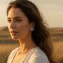 Violet Bloom Studs