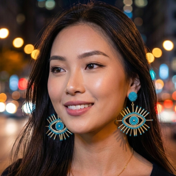 Solaris Beaded Eye Statement Drops