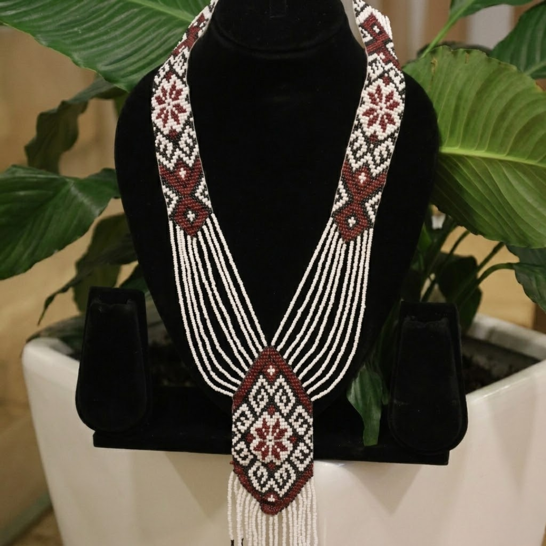 Elowen Artisan Hand-Beaded Statement Necklace