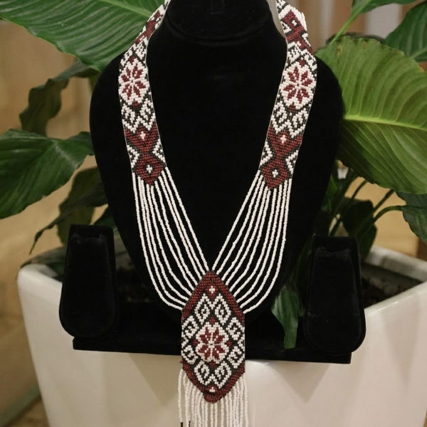 Elowen Artisan Hand-Beaded Statement Necklace