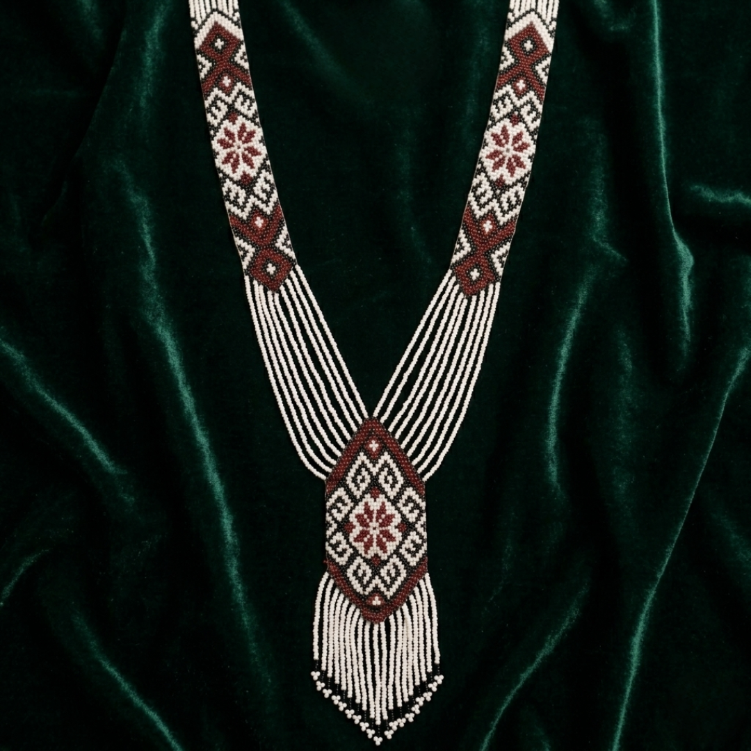 Elowen Artisan Hand-Beaded Statement Necklace