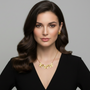 Anti-Tarnish Imitation Gold Butterfly Necklace, Bracelet & Earrings Set
