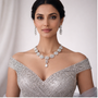 Crystal Bloom Floral Necklace Set -JN118