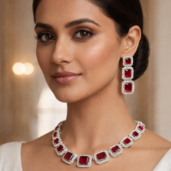 Luxury Statement Jewelry-Necklace & Earrings