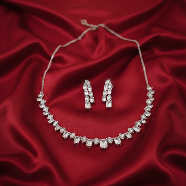 Crystal Elegance Necklace & Earrings Set