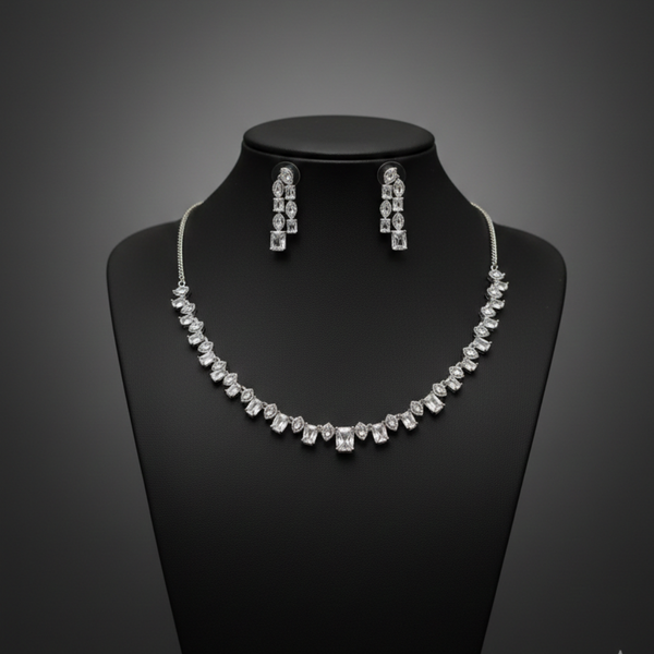Crystal Elegance Necklace & Earrings Set