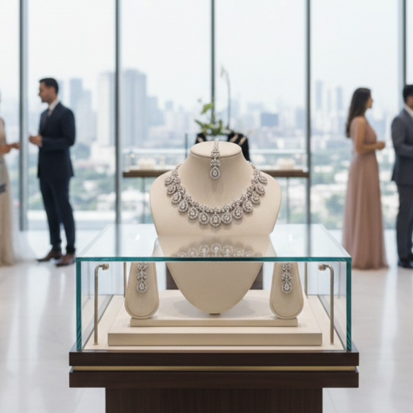 Regal Teardrop Kundan Set