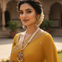 Rajwadi Pearl Pendant Necklace Set