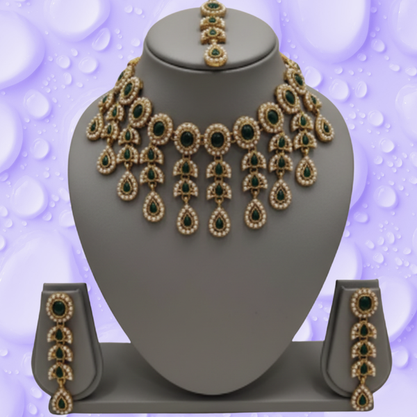 Emerald Royale Bridal Necklace Set