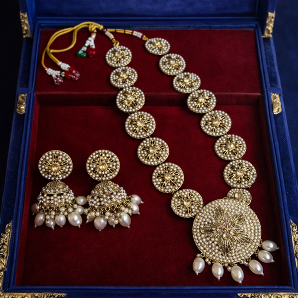 Royal Heritage Pearl & Polki Set
