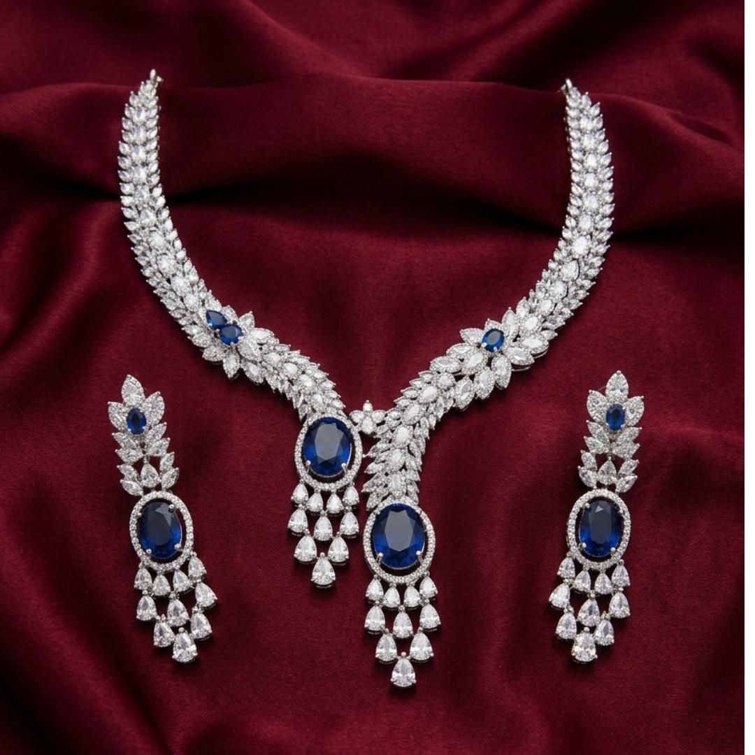 Celestial Sapphire Teardrop Set