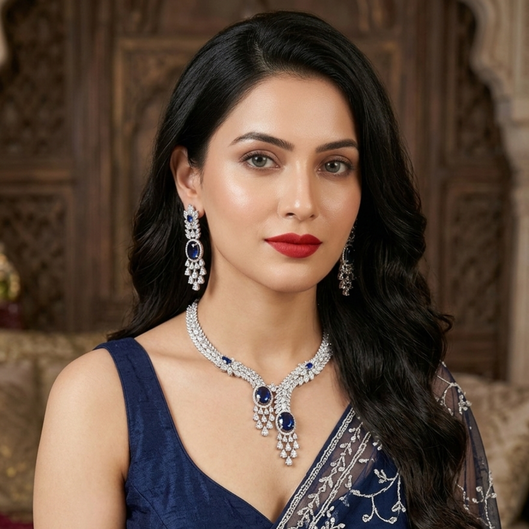 Celestial Sapphire Teardrop Set