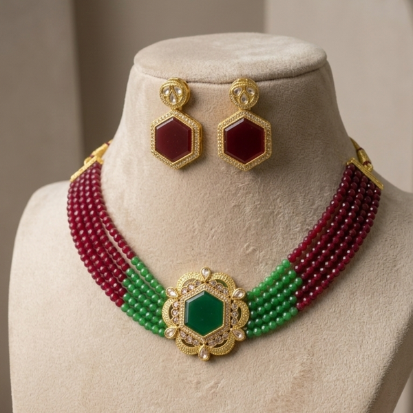 Emerald & Ruby Heritage Choker Set
