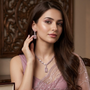 Rose Radiance Emerald-Cut Statement Set