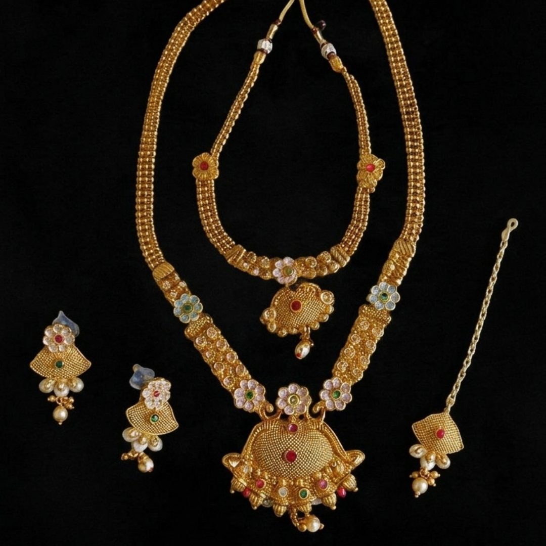 The Rajwada Heritage Temple Jewelry Set