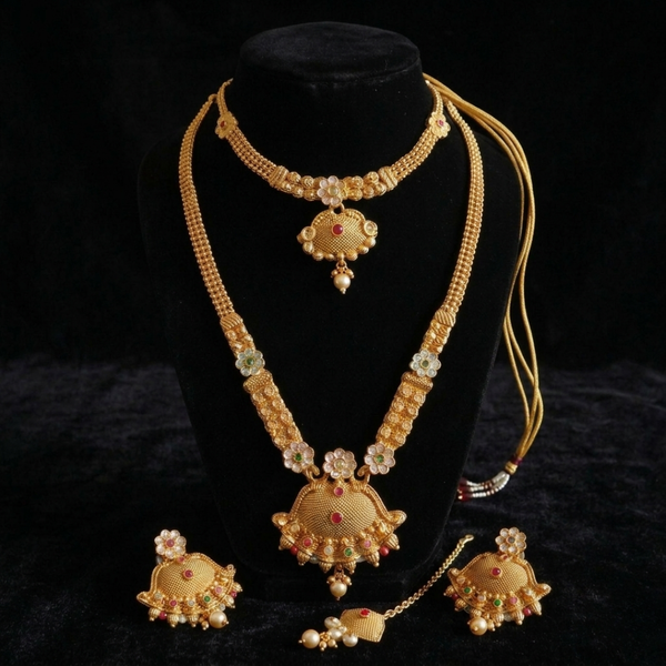 The Rajwada Heritage Temple Jewelry Set