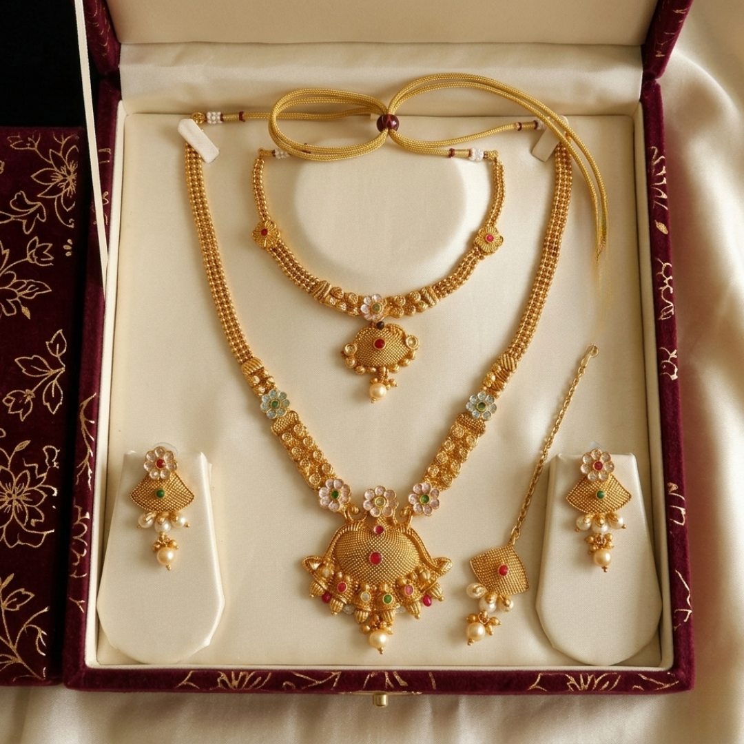 The Rajwada Heritage Temple Jewelry Set