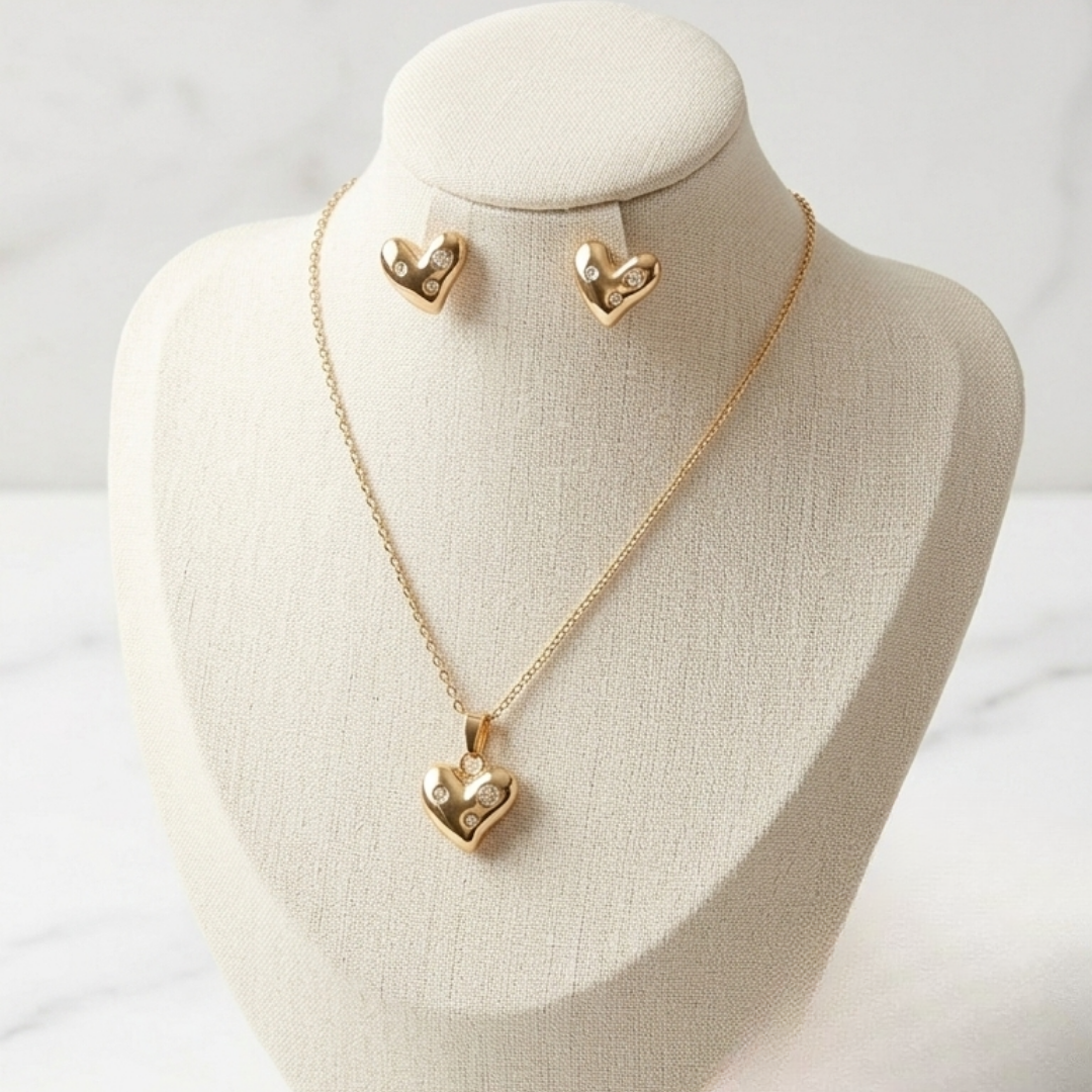 The Amour Gilded Heart Set