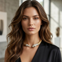 Serpentine Elegance Mesh Choker