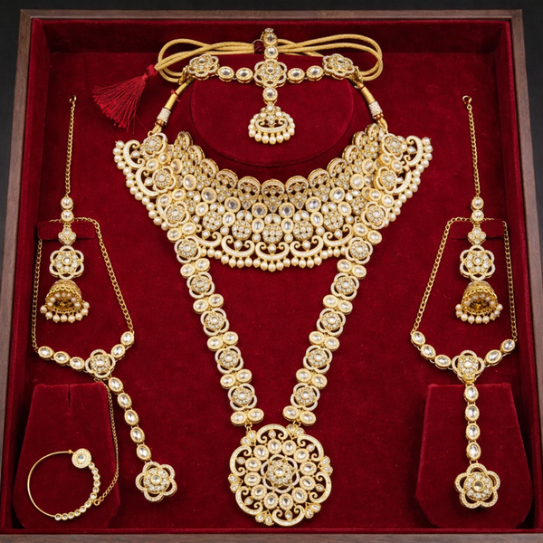 Majestic Kundan & Polki Bridal Set
