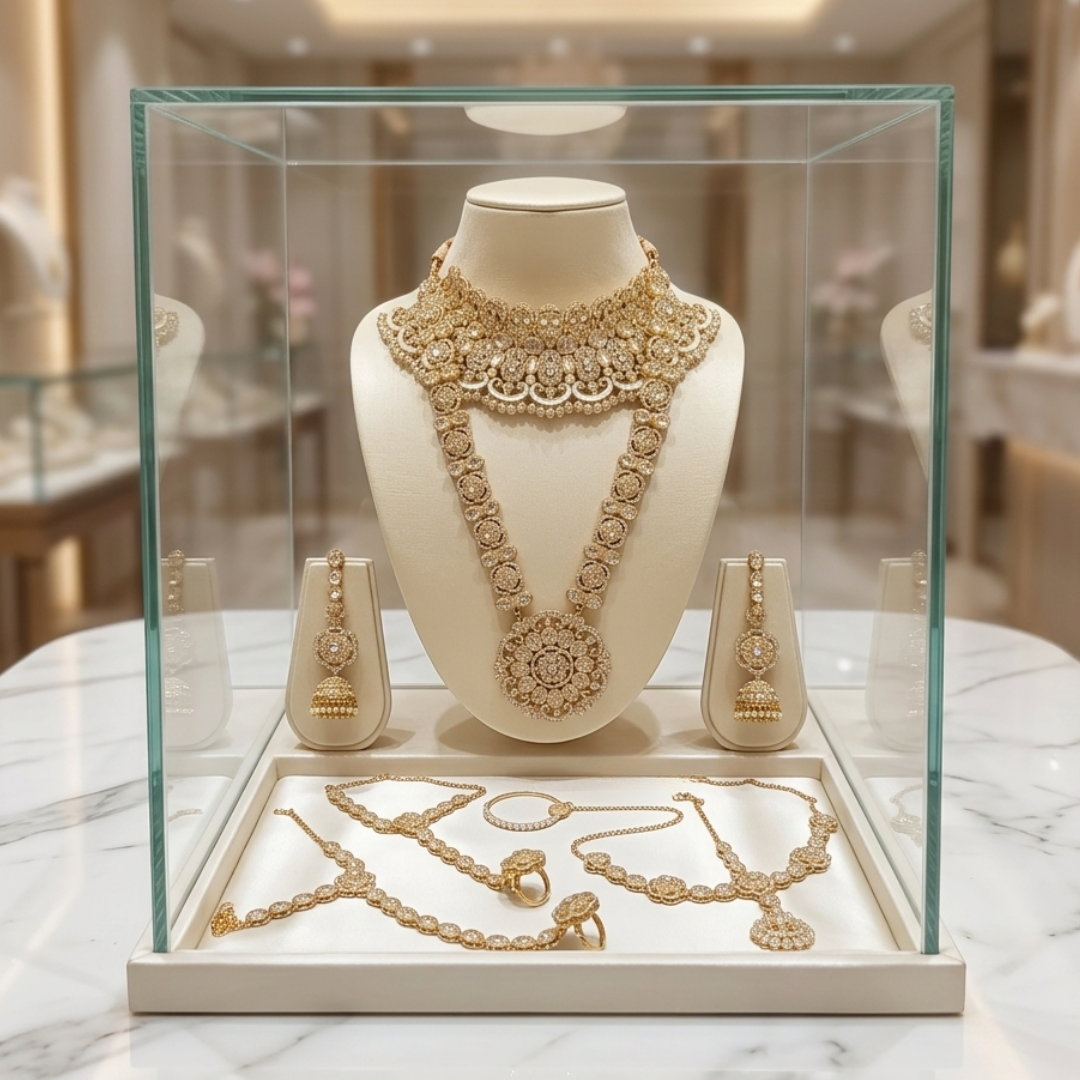 Majestic Kundan & Polki Bridal Set