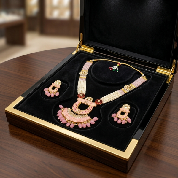 Blush Artisan Meenakari Mala Set