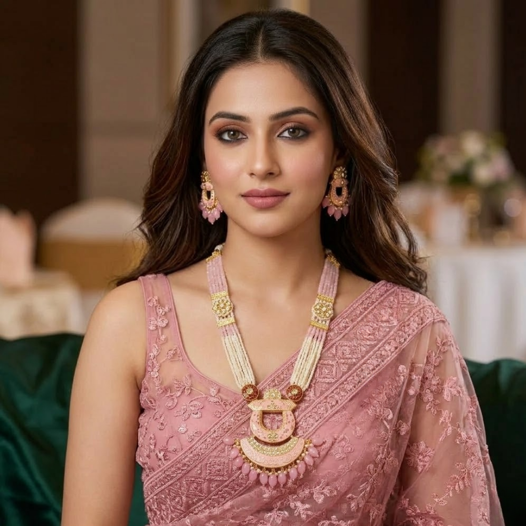 Blush Artisan Meenakari Mala Set