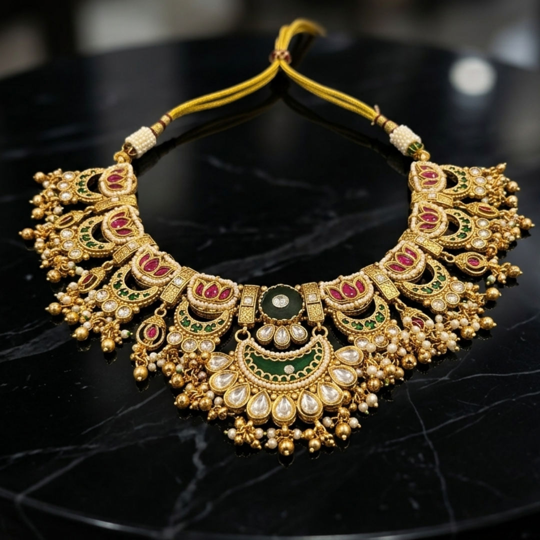 Meera Royal Meenakari & Kundan Bridal Set