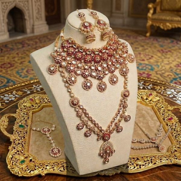 Zeenat Ruby Bridal Choker Set