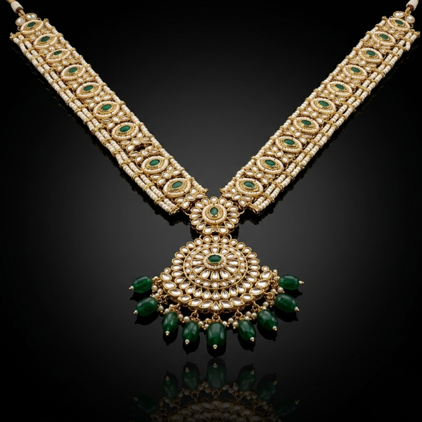 Empress Emerald & Kundan Full Bridal Trousseau Set