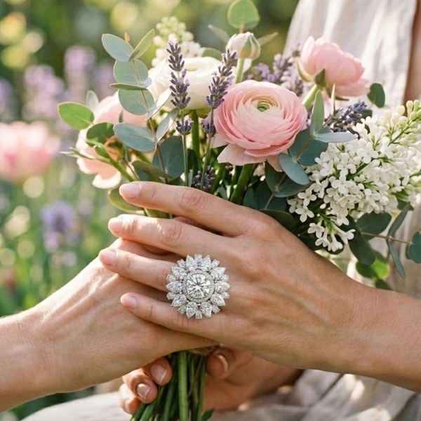 Royal Blossom Diamond Ring