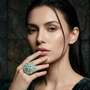 The Ethereal Mint Blossom Statement Ring