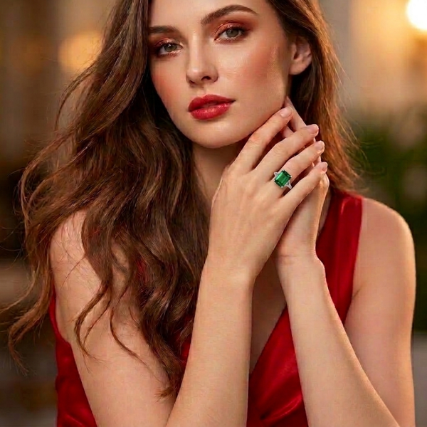 Emerald Elegance Statement Ring