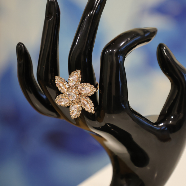 Stellar Blossom Statement Ring