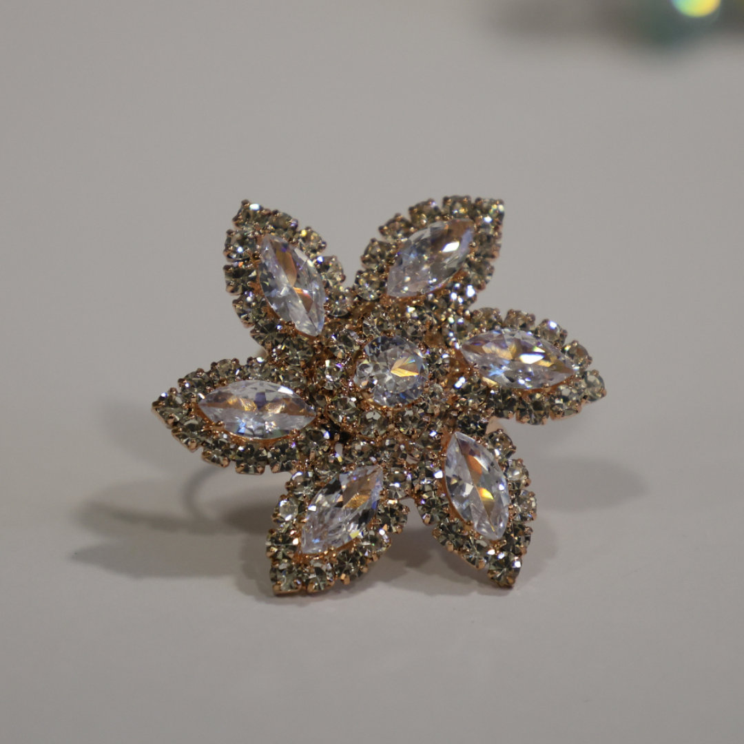 Stellar Blossom Statement Ring