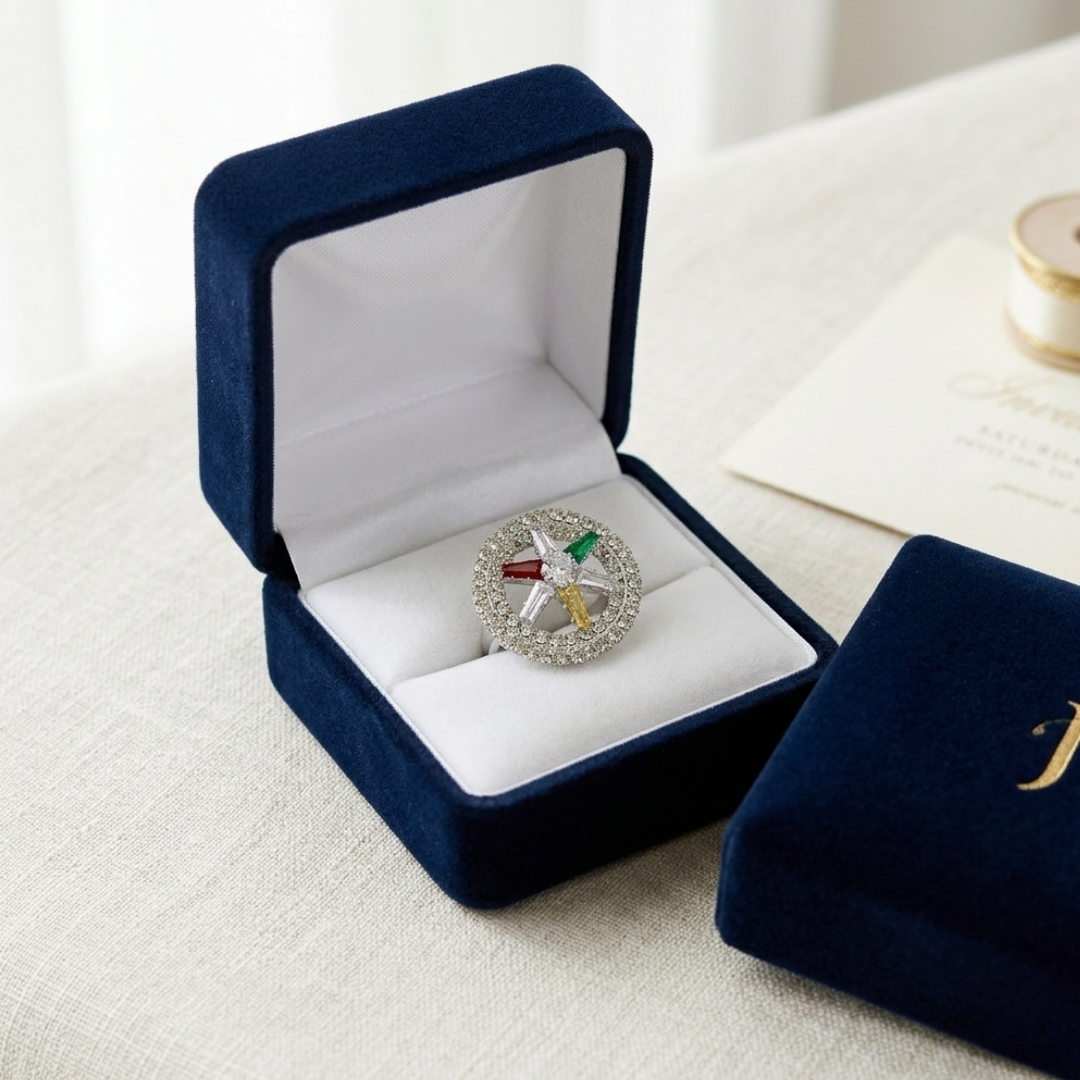 Prism Wheel Statement Ring